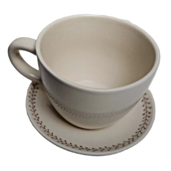 Jen Hewett Tea/Coffee Cup & Saucer Set NEW - Picture 4 of 6